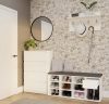 Drohmo TALLIN dulap pantofi, 110x49x35 cm, alb 