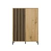 Shannan KAMARO 2DD/SLIM dulap cu rafturi, 103,5x147,5x40 cm, stejar 