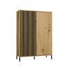 Shannan KAMARO 2DD/SLIM dulap cu rafturi, 103,5x147,5x40 cm, stejar 