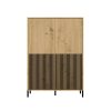 Shannan KAMARO 4DK/SLIM dulap cu rafturi, 103,5x147,5x40 cm, stejar 