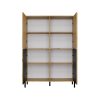 Shannan KAMARO 4DK/SLIM dulap cu rafturi, 103,5x147,5x40 cm, stejar 