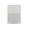 Kashar KAMARO 4DK/SLIM dulap cu rafturi, 103,5x147,5x40 cm, casmir 