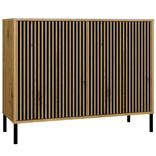 Shannan KAMARO 2D/SLIM comoda, 103,5x82,5x40 cm, stejar 