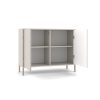 Kashar KAMARO 2D/SLIM comoda (1 simplu, 1 cu dungi), 103,5x82,5x40 cm, casmir 