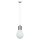 Bulb, lampă suspendată, dulie E27, 1 bec, 60W crom-transparent-alb
