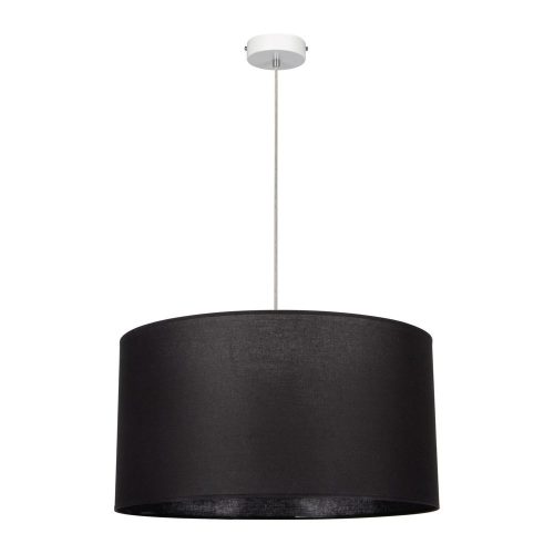Ennie, lampă suspendată, dulie E27, 1 bec, 60W alb-transparent-negru