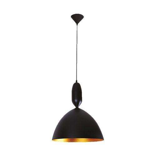 Lukka, lampă suspendată, dulie E27, 1 bec, 60W, negru-auriu