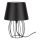 Merano, lampă de masă, dulie E27, 1 bec, 25W, negru