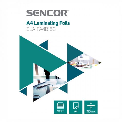 Sencor SLA FA4B150 folie de laminare A4, 2x75 micron, 100 folii/ cutie