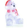 Retlux RXL 252 decor de Crăciun, urs polar, acrilic, 16 LED-uri, alb rece