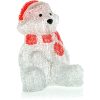 Retlux RXL 252 decor de Crăciun, urs polar, acrilic, 16 LED-uri, alb rece