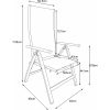 Fieldmann FDZN 5018: scaune reglabile, 2 bucăți.