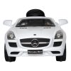 Mașină electrică Mercedes SLS, de la 3 ani, 3 km/h, alb
